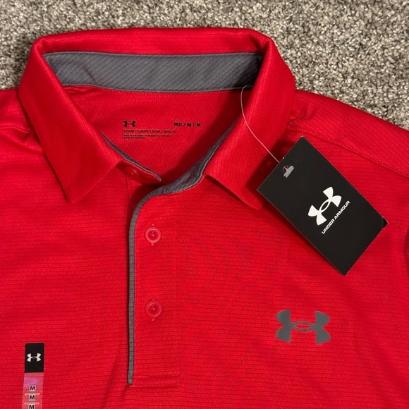 NWT! Under Armour 1290140 Men's UA Tech Performance Loose-Fit Golf Polo Shirt - Picture 3 of 7